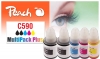 321339 - Peach Spar Pack Plus Tintenpatronen, kompatibel zu GI-590 Canon